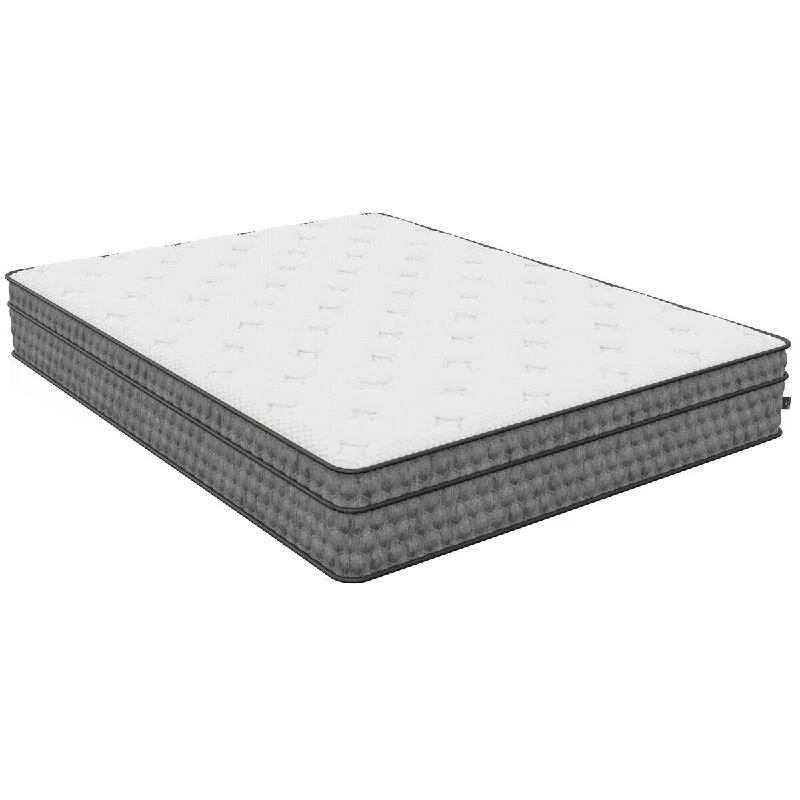 11-inch Zen Hybrid Mattress, Gel Memory Foam Medium Feel Mattress, CertiPur-certified, White - California King