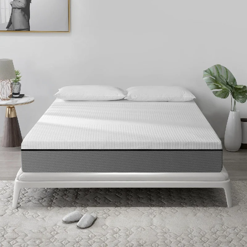 12 Inches Gel & Charcoal Infused Memory Foam Mattress（Twin)