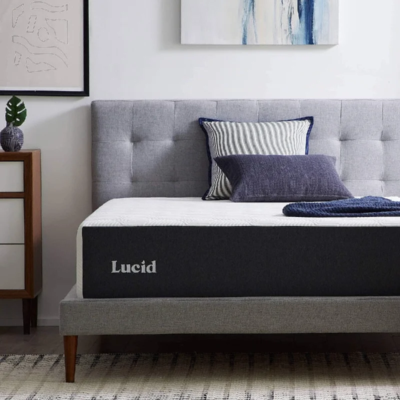 14 Inch Full Mattress - Medium Memory Foam Mattress - Bamboo Charcoal Foam - Gel Infused - Hypoallergenic Foam Mattress