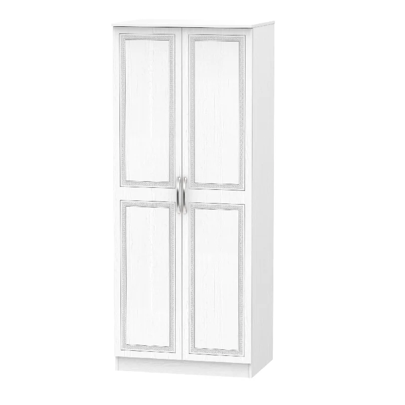 Dakar Ready Assembled Wardrobe with 2 Doors  - Signature White