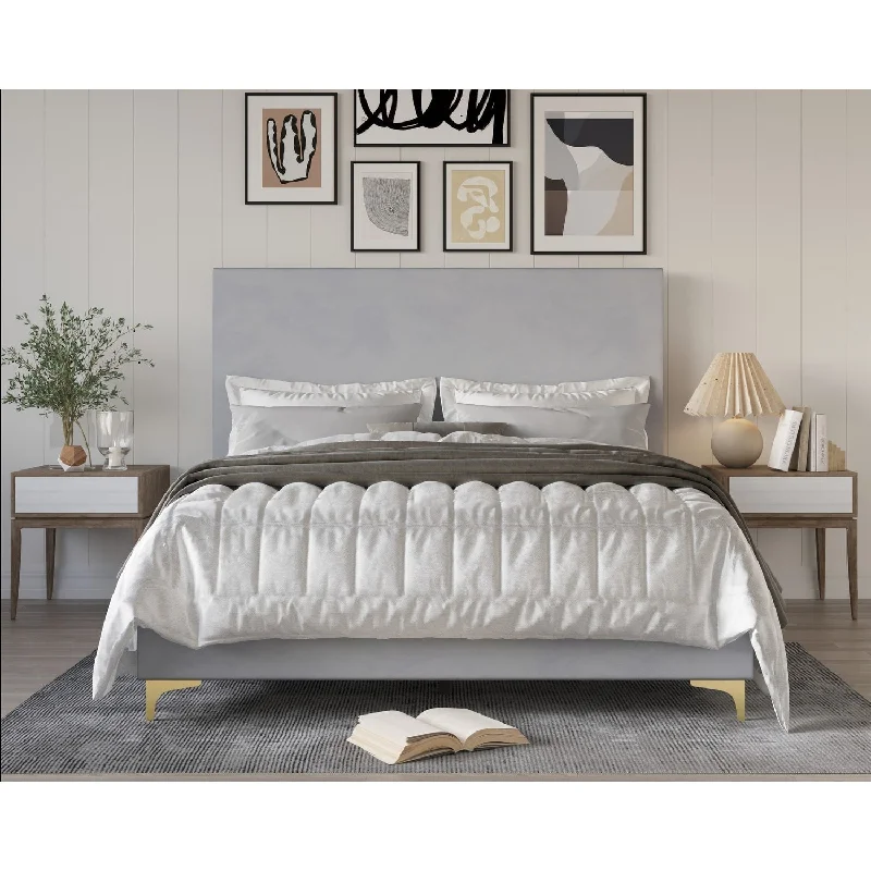 Andes Upholstered Panel Bed