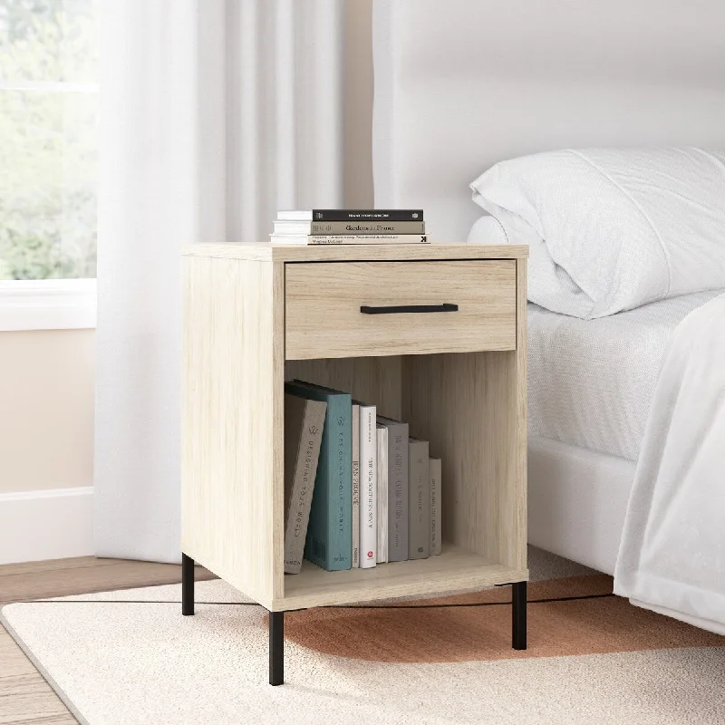 Bush Furniture Essence Bedroom Nightstand with Drawer and Storage