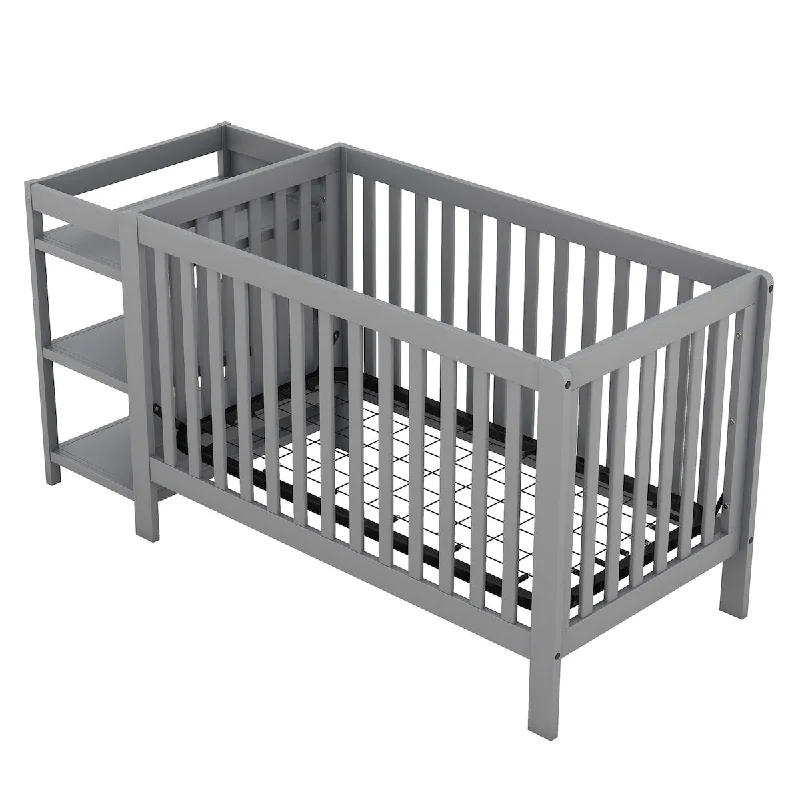 Convertible Crib/Full Size Bed with Changing Table