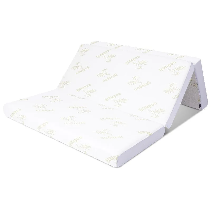 Daily Boutik Full size 6-inch Thick Folding Memory Foam Mattress with Washable Cover