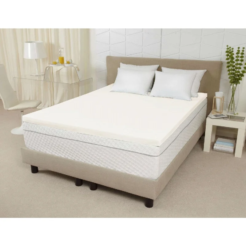 Daily Boutik King size 3-inch Thick Ventilated Memory Foam Mattress Topper