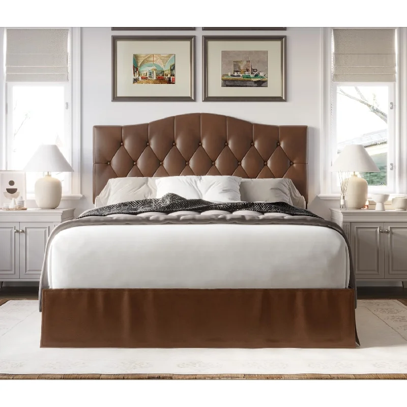 Harper Tufted Upholstered Platform Bed