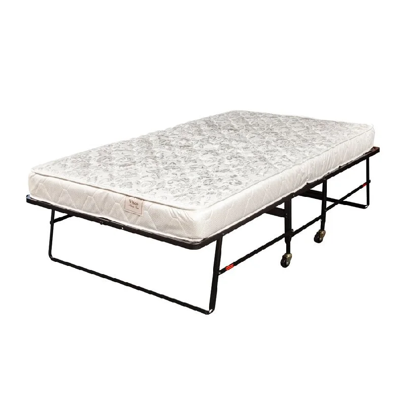 Hollywood Bed Frame 39" Rollaway Bed with Memory Foam Mattress