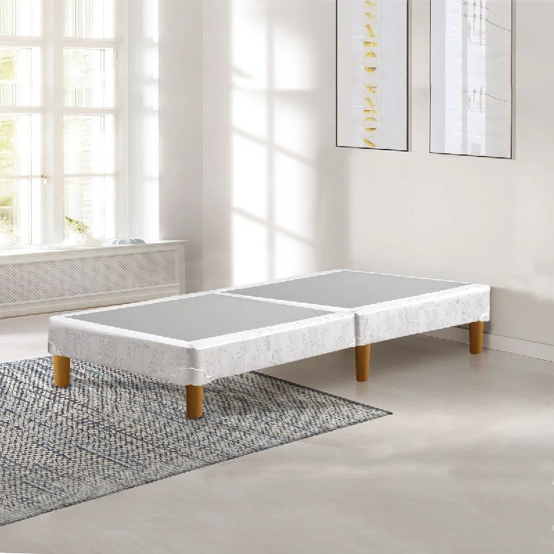 Onetan 8-Inch And 4-Inch Traditional Split Wood Box Spring / Foundation with Legs for Mattress.