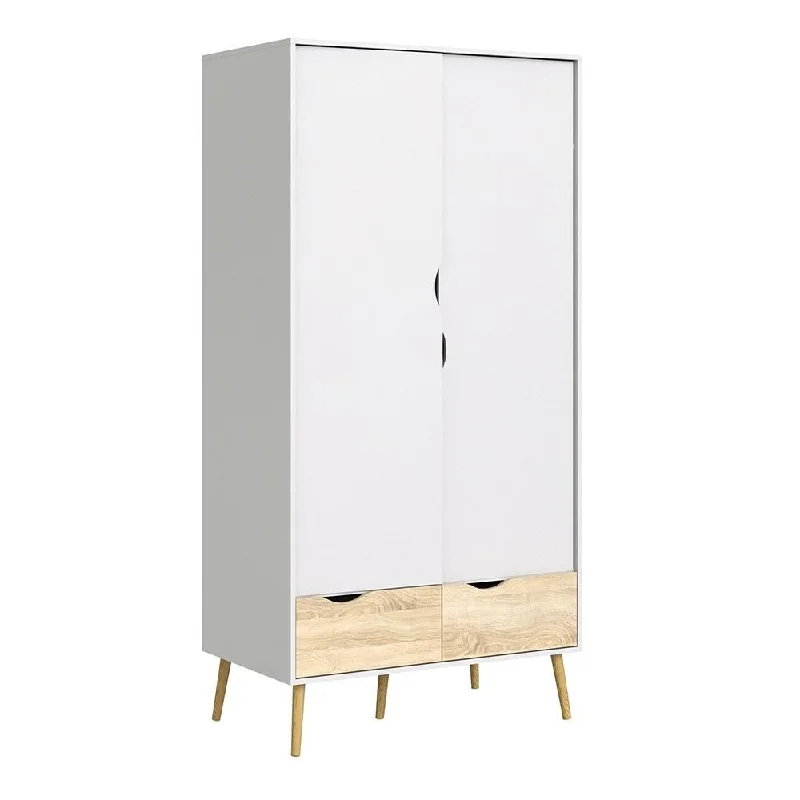 Oslo Wardrobe 2 Doors 2 Drawers