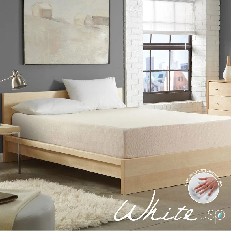 WHITE by Sarah Peyton 8-inch Convection Cooled Firm Support Cal King-size Memory Foam Mattress