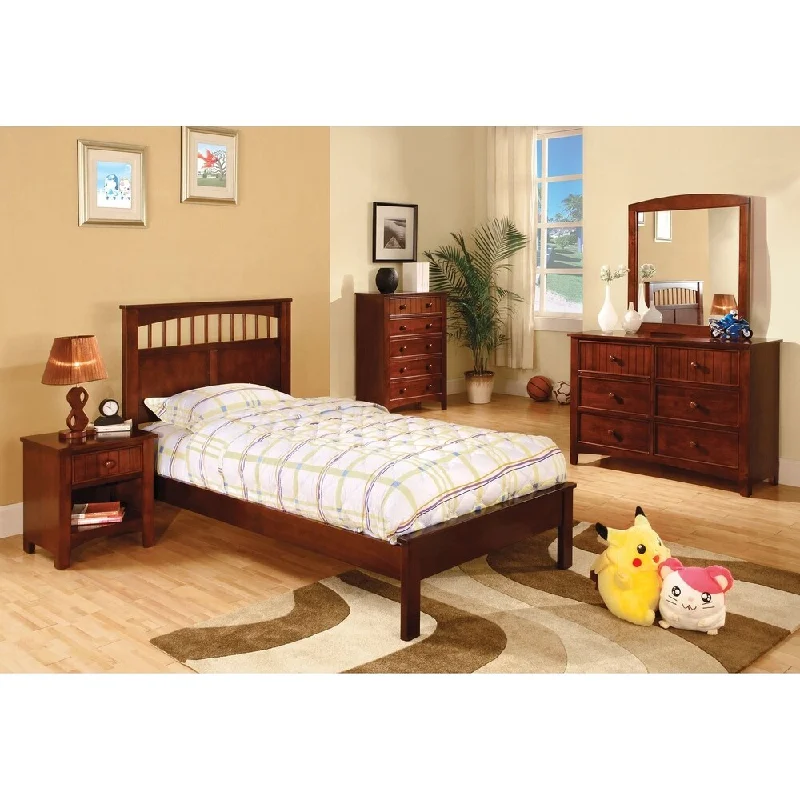 Williams Home Furnishing Carus Twin Bed in Cherry Finish