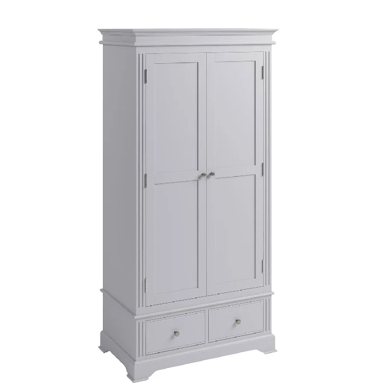 Bolton Grey Painted 2 Doors Wardrobe