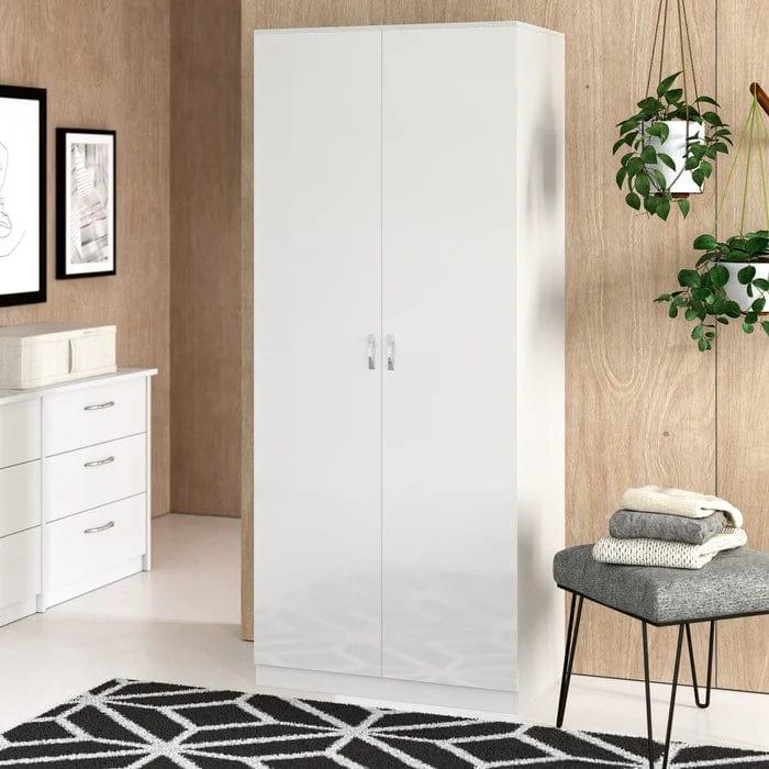 Brendle 2 Door Manufactured Wood Wardrobe