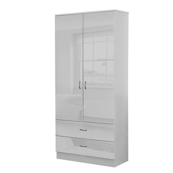 Brendle 2 Door Manufactured Wood Wardrobe