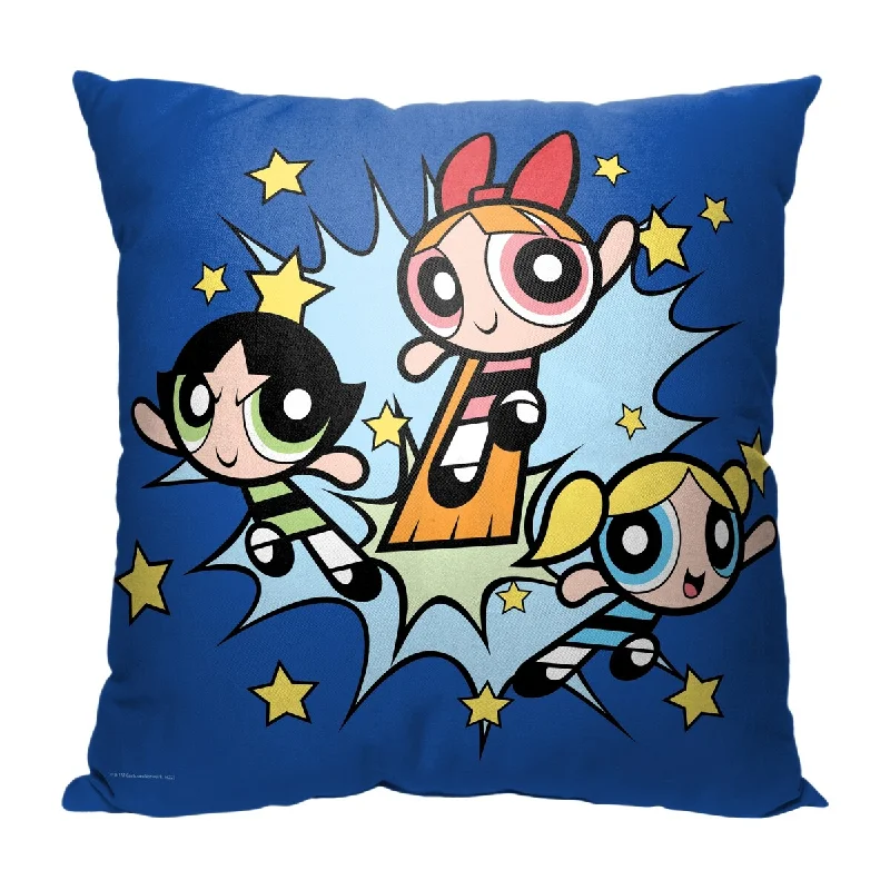 Cartoon Network Powerpuff Girls Little Crime Fighters 18 Inch Throw Pillow