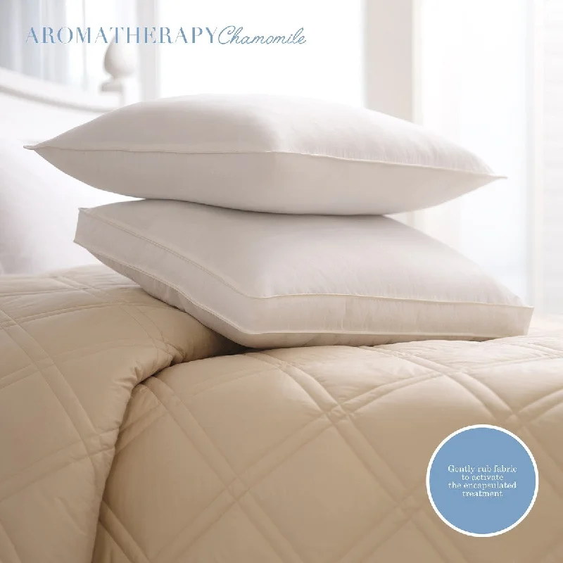 Chamomile Scented Soft Touch Pillow - Althea by Porch & Den - White