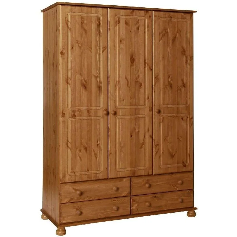 Copenhagen Pine 3 Door Wardrobe