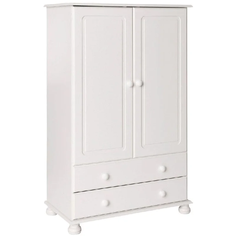 Copenhagen White 2 Door Wardrobe