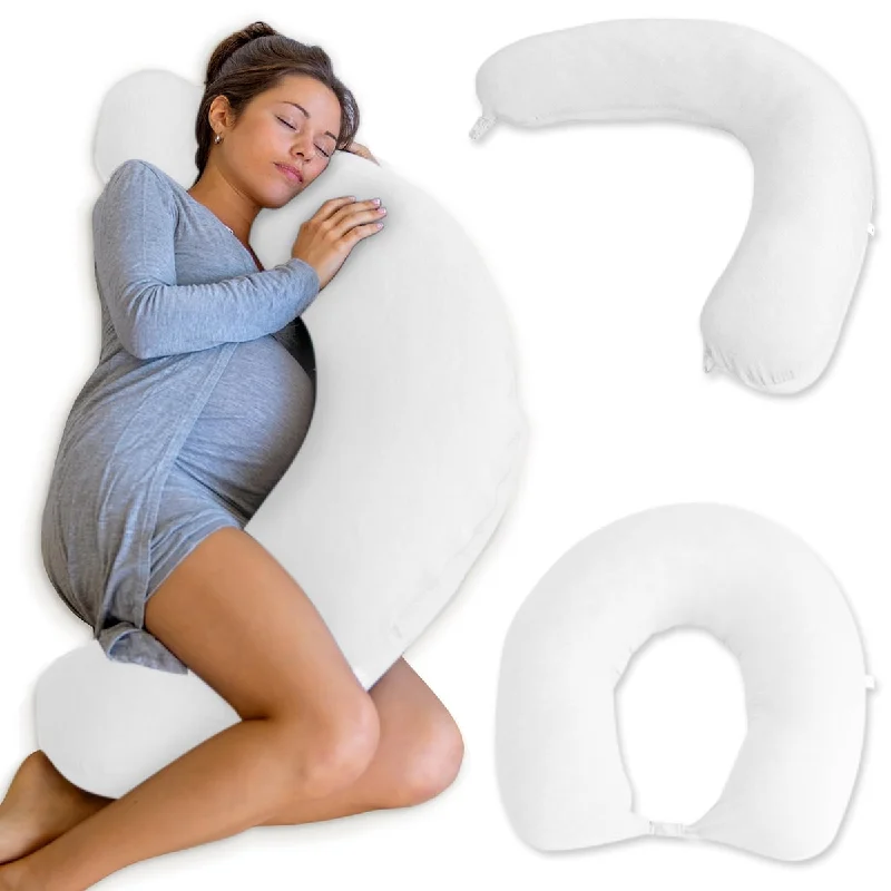 Crescent Pregnancy Pillows Body Pillow for Adults Side Sleeper Maternity and Nursing Pillow Breast Feeding