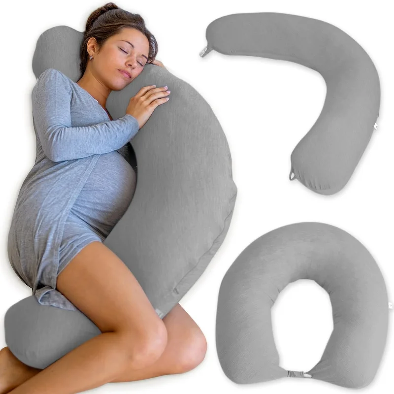 Crescent Pregnancy Pillows Body Pillow for Adults Side Sleeper Maternity and Nursing Pillow Breast Feeding Pregnancy Must Haves