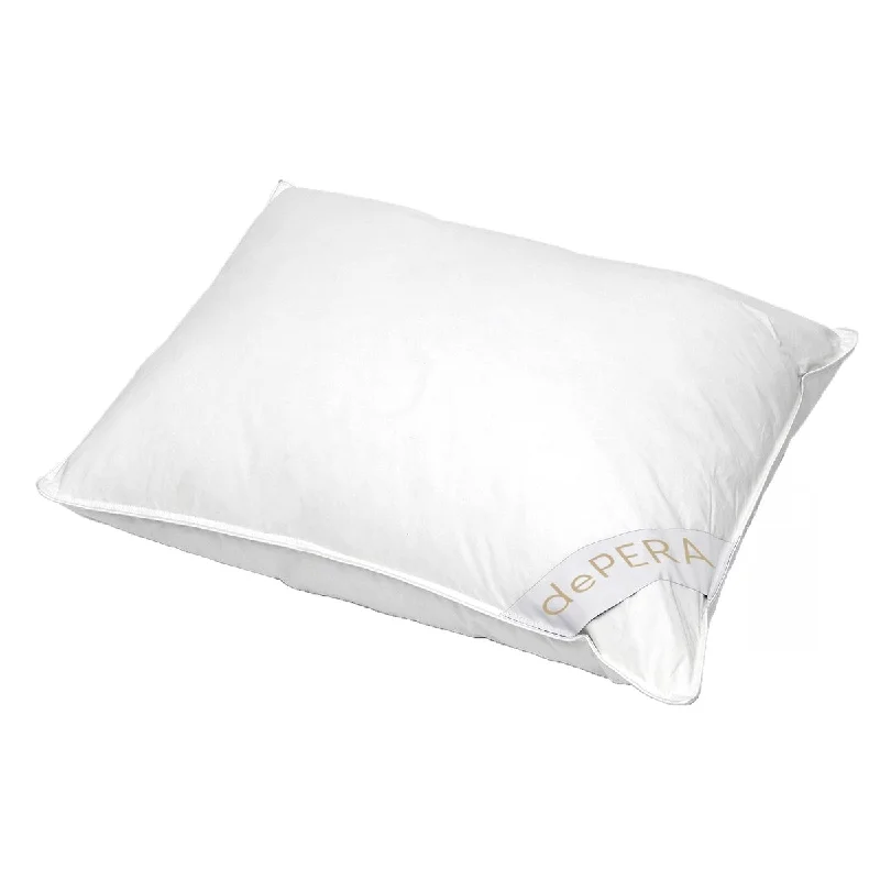 Depera Home Luxury Goose Down Queen Pillow - Firm - White