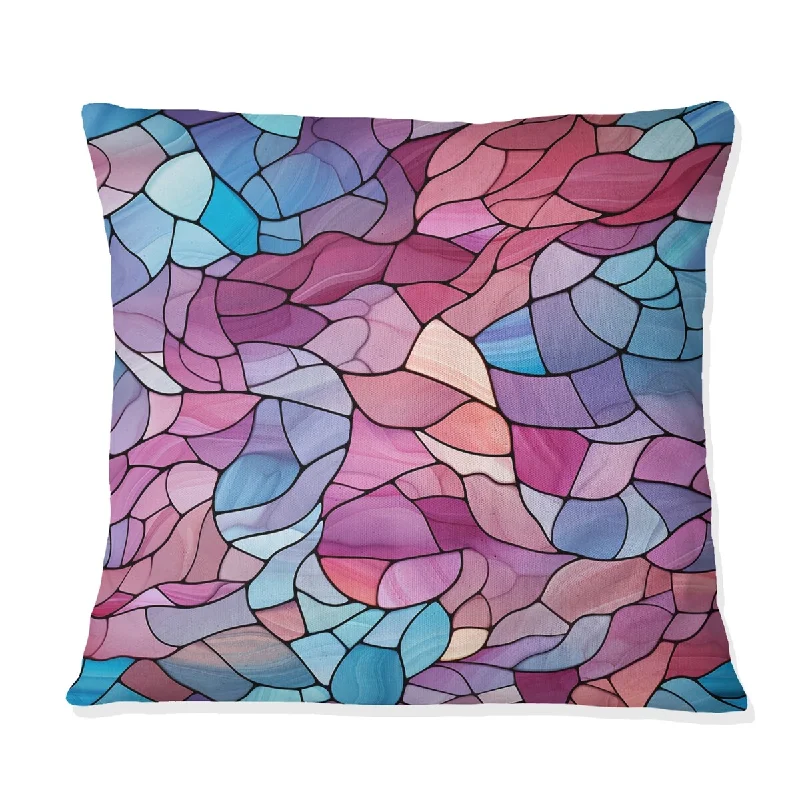 Designart "Island Mosaic Tropical Pattern" Abstract Printed Throw Pillow