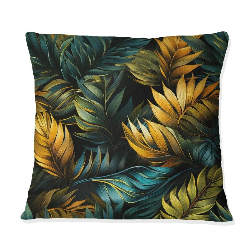 Designart "Mirage Radiance Tropical Pattern II" Tropical Printed Throw Pillow