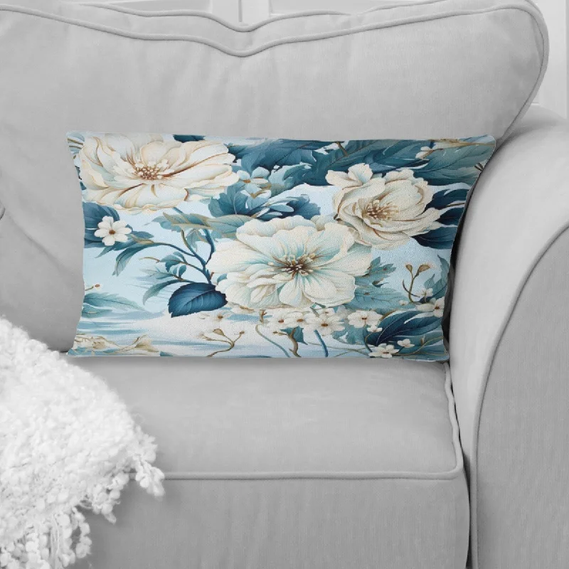 Designart "Ocean Blue Elegant Nautical" Tropical Printed Throw Pillow