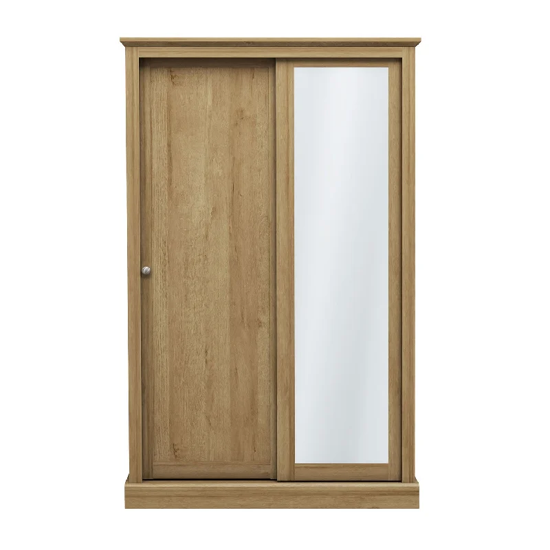 Devon Oak Finish 2 Door Sliding Wardrobe