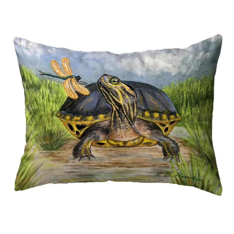 Dragonfly to Turtle Noncorded Pillow