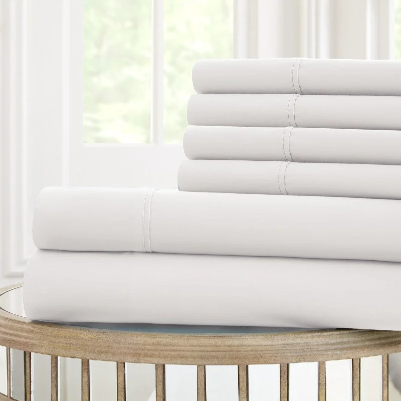 Forli 6 Piece California King Sheet Set with Nano Technology The Urban Port, White