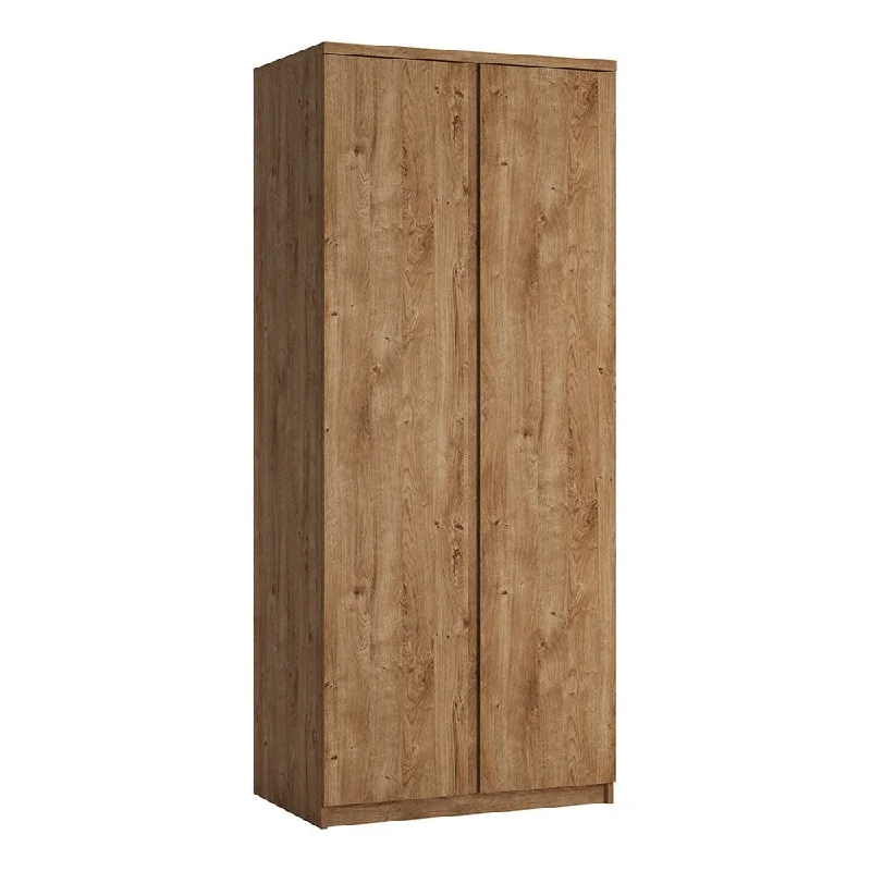 Fribo 2 Doors Oak Chipboard Wardrobe