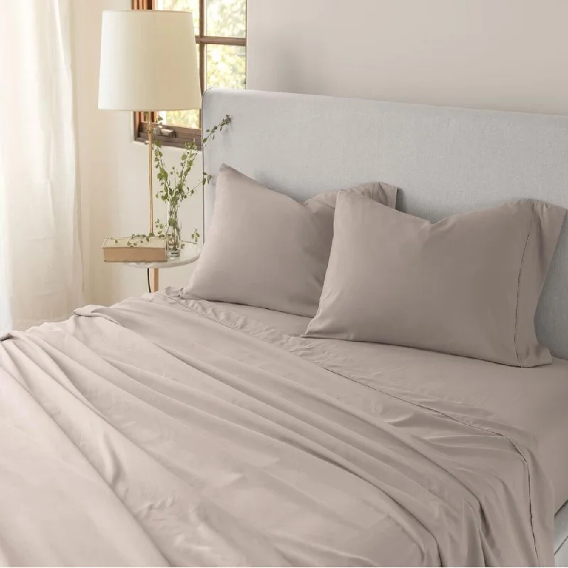 Full Taupe Lux Sheet Set by Jennifer Adams