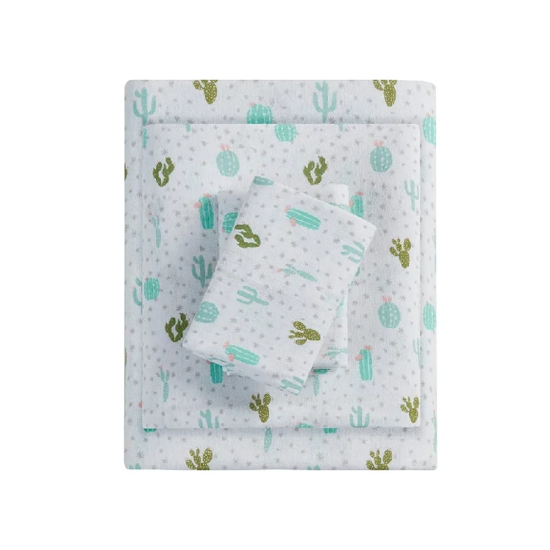 Gracie Mills Atticus Cotton Flannel Printed Sheet Set