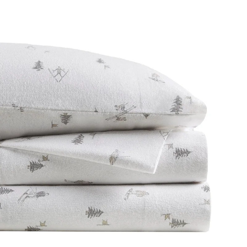 Gracie Mills Persephone 4-Peice Cotton Flannel Sheet Set