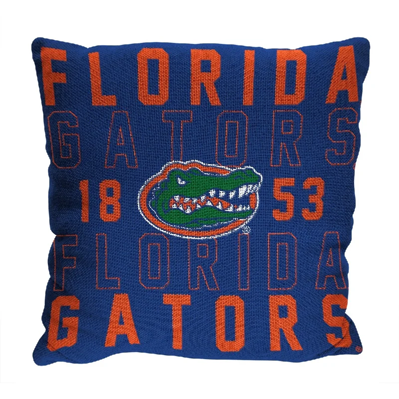 NCAA Florida Gators Stacked 20 Inch Pillow