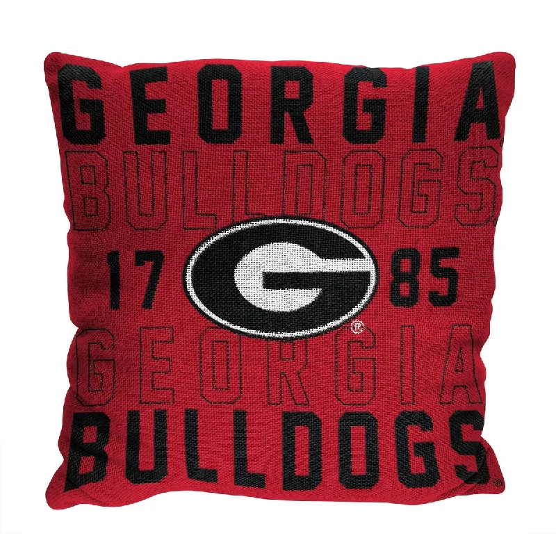 NCAA Georgia Bulldogs Stacked 20 Inch Pillow