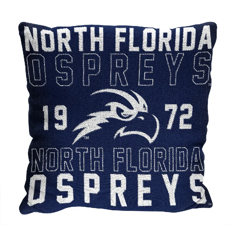 NCAA North Florida Ospreys Stacked 20 Inch Pillow