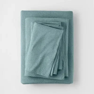 Full Jersey Solid Sheet Set Light Teal - Casaluna