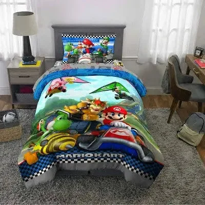 New - Twin Super Mario Reversible Comforter