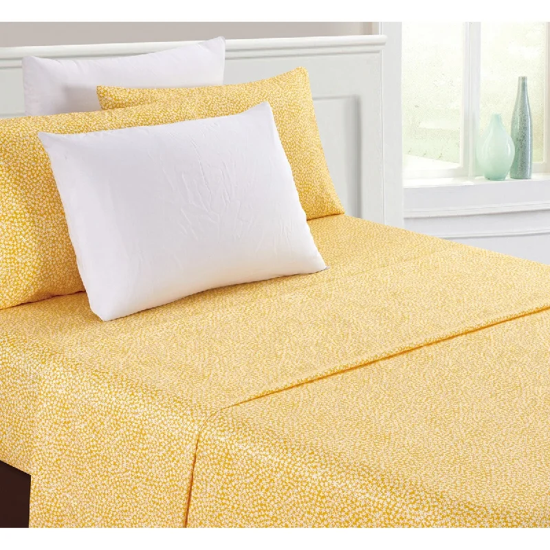 Petticoat Floral Yellow Printed Sheet Set - Christopher Knight