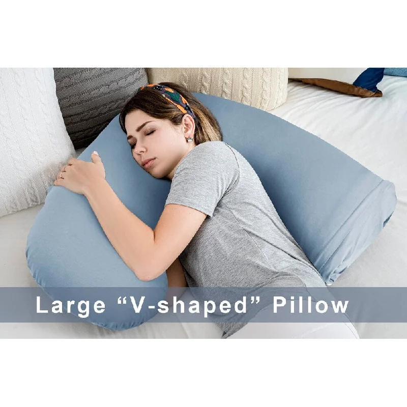 Pregnancy Pillow for Sleeping,Body Pillow for Adults, Cooling Maternity Pillow for Pregant Women,L Shaped Body Pillow,Pregnancy