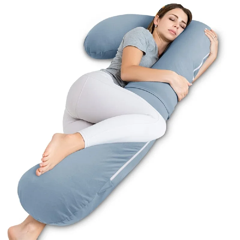 Pregnancy Pillow for Sleeping,Body Pillow for Adults, Cooling Maternity Pillow for Pregant Women,L Shaped Body Pillow,Pregnancy