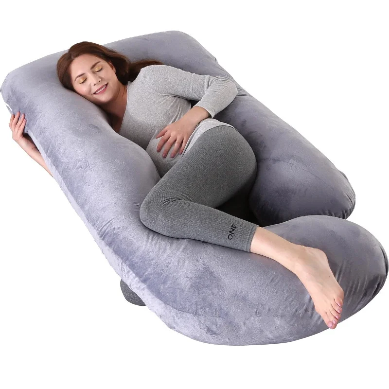 Pregnancy Pillows for Sleeping U-Shape Full Body Pillow and Maternity Support for Back, HIPS, Legs, Belly for Pregnant Women