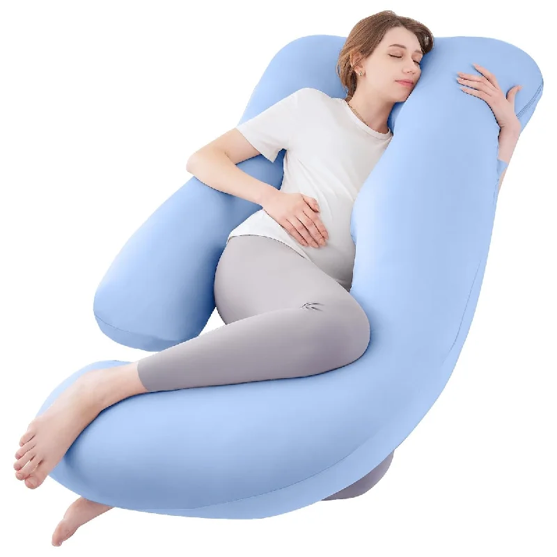 Pregnancy Pillows for Sleeping, U Shaped Body Pillow Pregnancy Must Haves, Maternity Pillow for Pregnant Women, 59'' Full