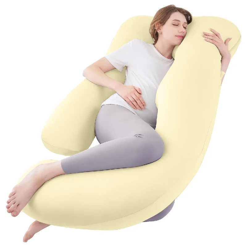 Pregnancy Pillows for Sleeping, U Shaped Body Pillow Pregnancy Must Haves, Maternity Pillow for Pregnant Women, 60'' Full