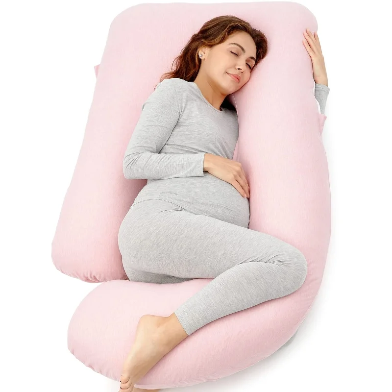 Pregnancy Pillows for Sleeping, U Shaped Full Body Maternity Pillow for Side Sleeping - Support for Back,57 Inch