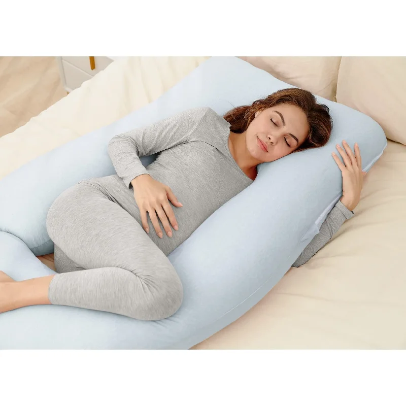 Pregnancy Pillows for Sleeping, U Shaped Full Body Maternity Pillow for Side Sleeping - Support for Back,58 Inch