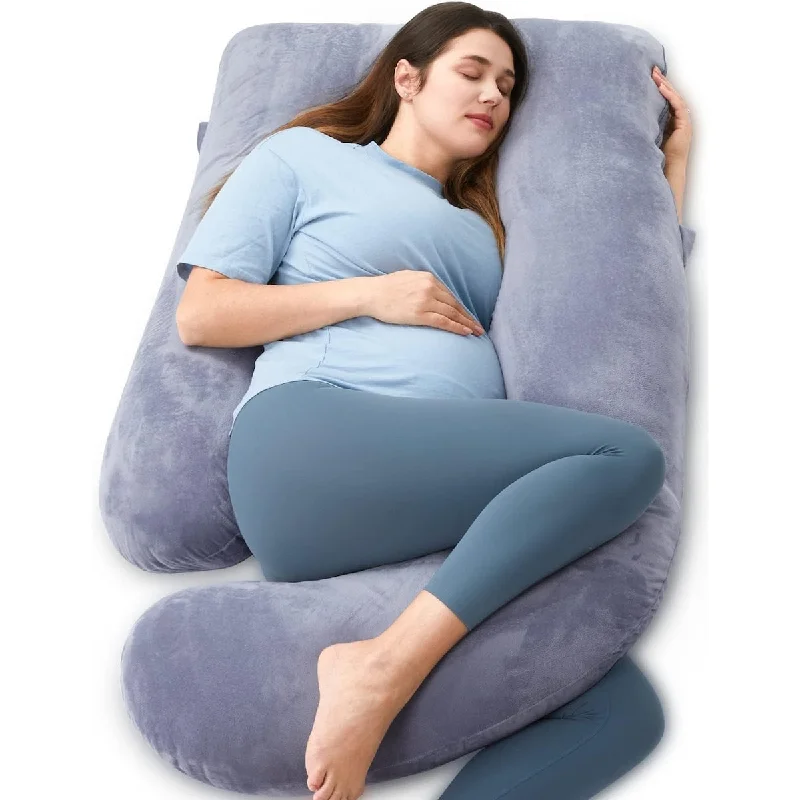 Pregnancy Pillows for Sleeping, U Shaped Full Body Maternity Pillow with Removable Cover - Support for Back, Legs, Belly