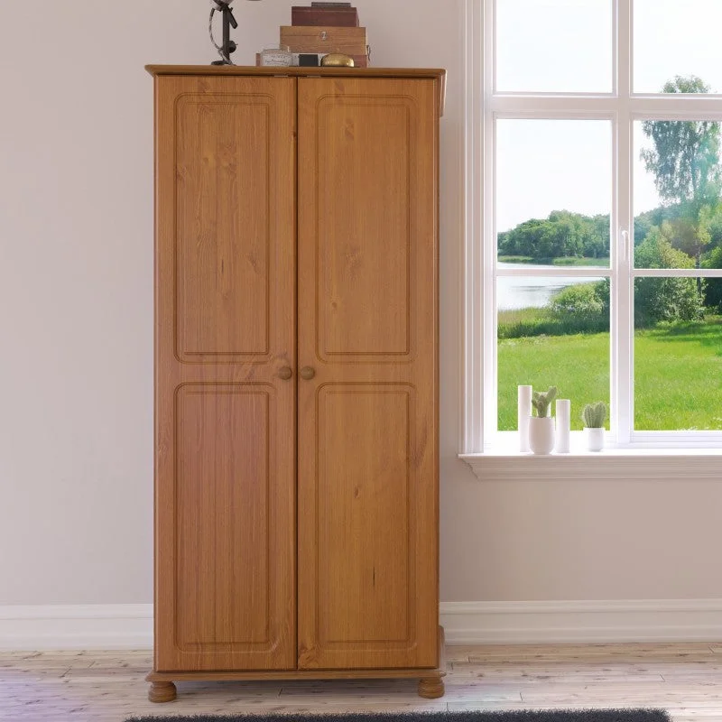 Richmond Tall Solid Pine 2 Doors Wardrobe